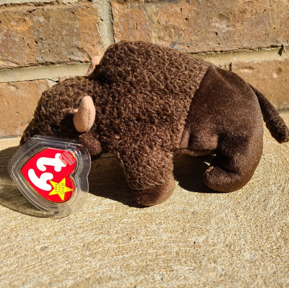 🦬 Vintage TY Beanie Baby Roam the Buffalo